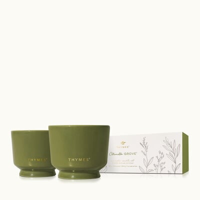 Outdoor Oasis Citronella Grove Aromatic Candle Set